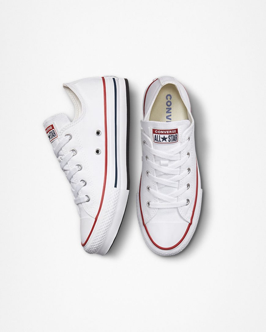 Sapatos Plataforma Converse Chuck Taylor All Star Lift Cano Baixo Menina Branco Vermelhas Escuro Azul Marinho | PT Z0P0738